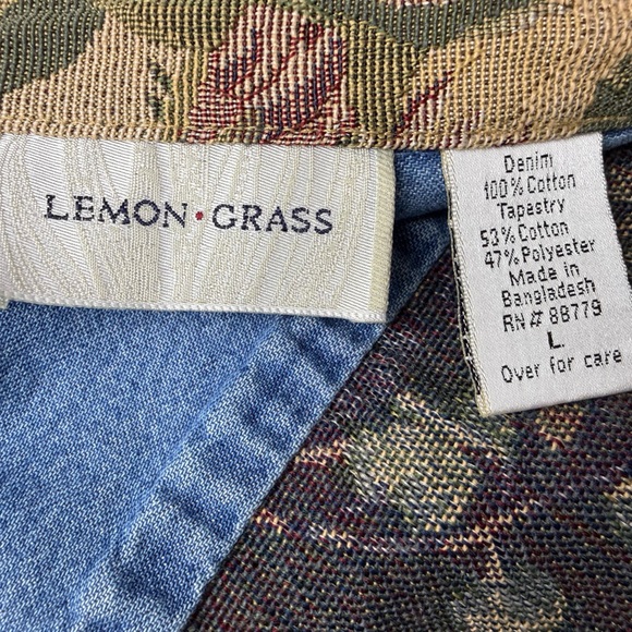 Floral Tapestry Patchwork Denim Jacket - Picture 9 of 9